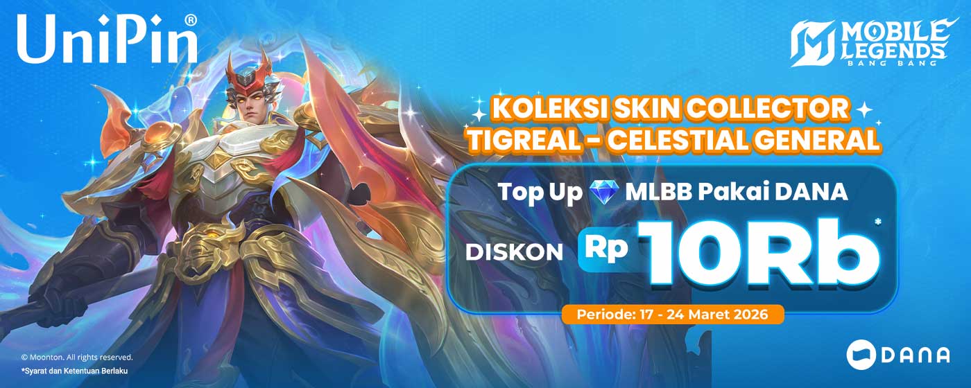 Saatnya Koleksi Skin MLBB! Top Up Pakai DANA Diskon 10Rb!
